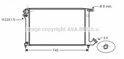 AVA QUALITY COOLING cna2137 -  Радиатор, охлаждение двигателя